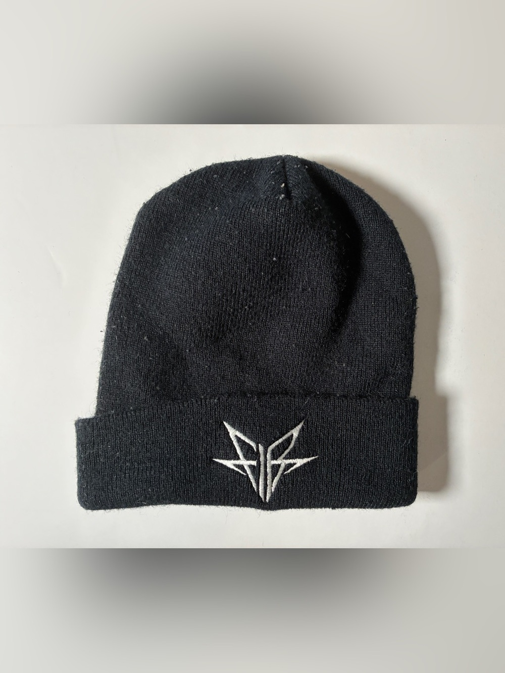 Falling In Reverse Black Embroidered Beanie